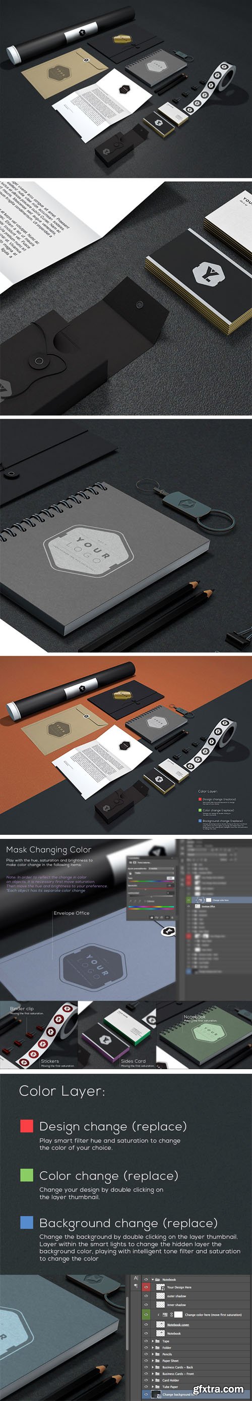 Branding Identity MockUp PSD Vol.11