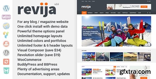 ThemeForest - Revija v1.6 - Blog/Magazine WordPress Theme - 14237091