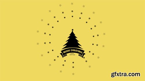 Videohive Flat Christmas and New Year Greetings 9785223