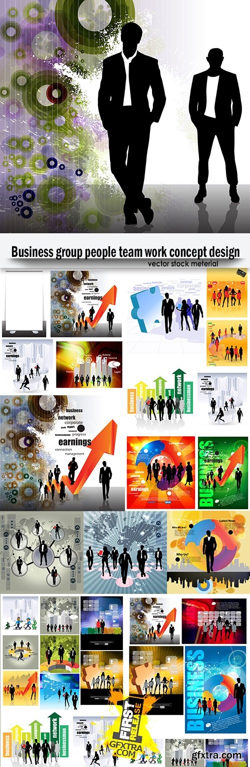 Business group people team work concept design