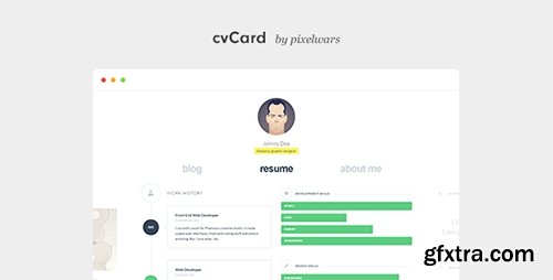 ThemeForest - cvCard WP v1.3.5 - Responsive vCard Theme - 7476245