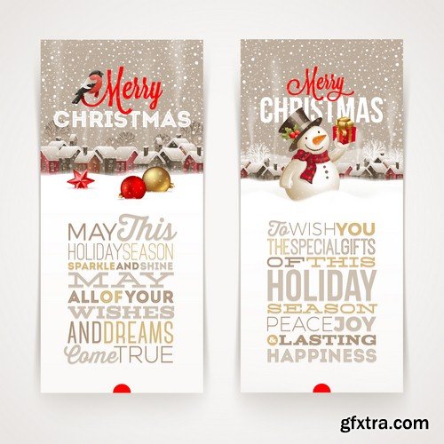 Christmas banner - 5 EPS