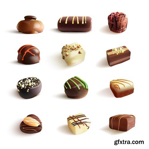 Chocolate candies 2 - 7 EPS