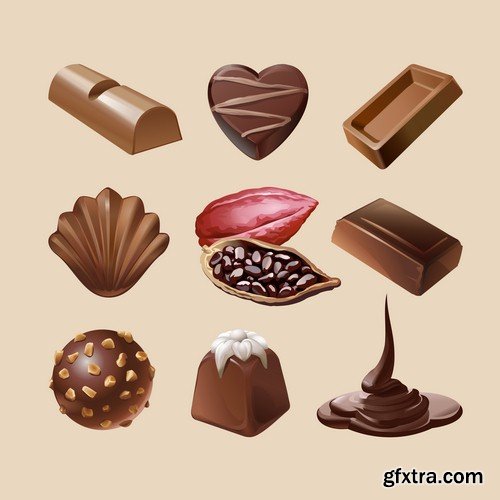 Chocolate candies 2 - 7 EPS