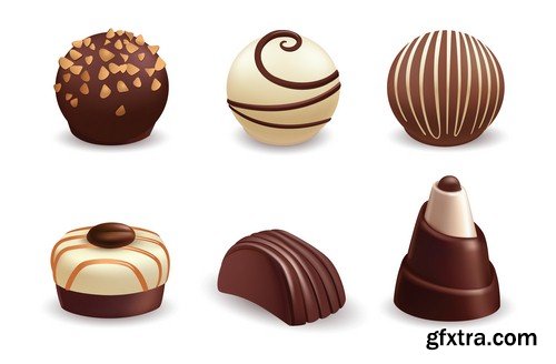 Chocolate candies 2 - 7 EPS