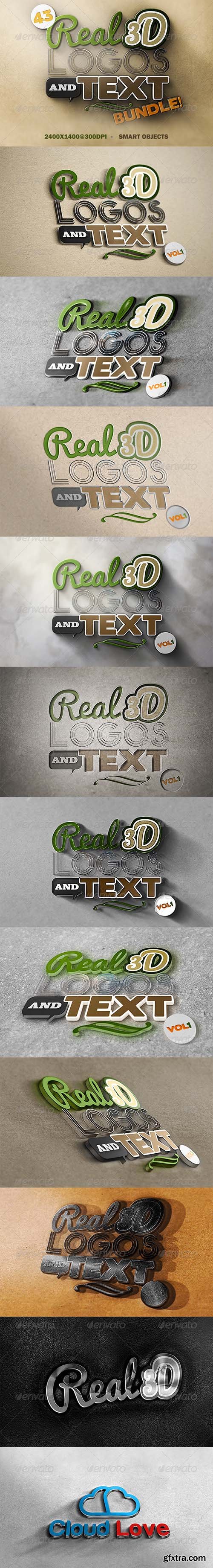 Graphicriver Bundle 43 Logo Mockup Templates 7285759