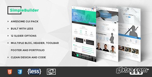 ThemeForest - SimpleBuilder v1.0 - Multipurpose Template - 12366107