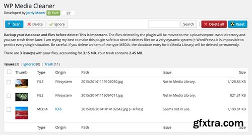 MeowApps - Media Cleaner Pro v3.2.9 - Delete unused files from WordPress