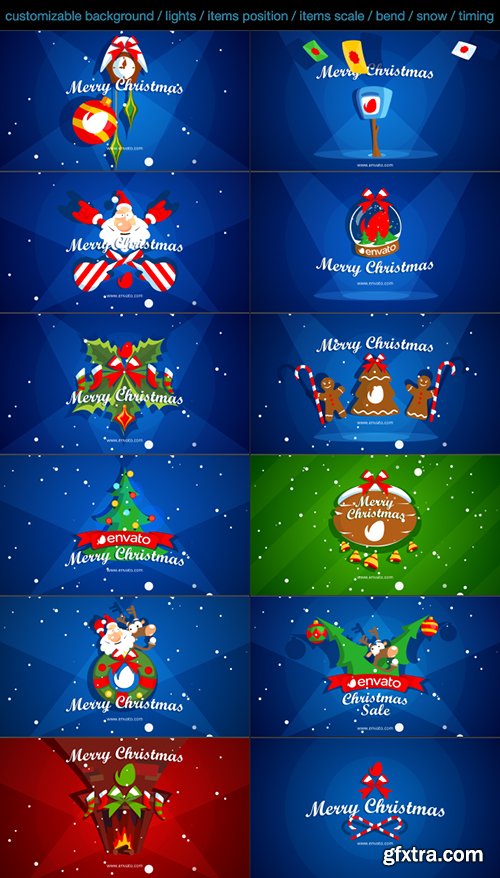 Videohive Christmas Pack Intro - Outro - Logo Openers 13553386