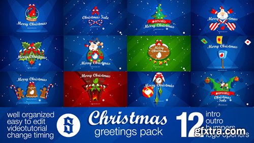 Videohive Christmas Pack Intro - Outro - Logo Openers 13553386