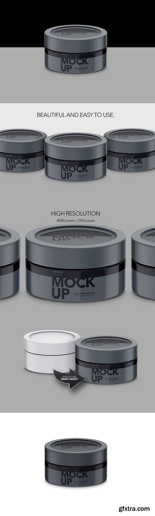 CM - Cosmetics Pot High Angle Mockup 1077601