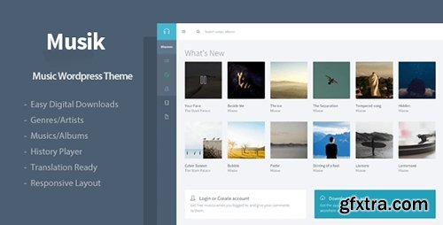 ThemeForest - Musik v2.3.2 - Responsive Music WordPress Theme - 12127123