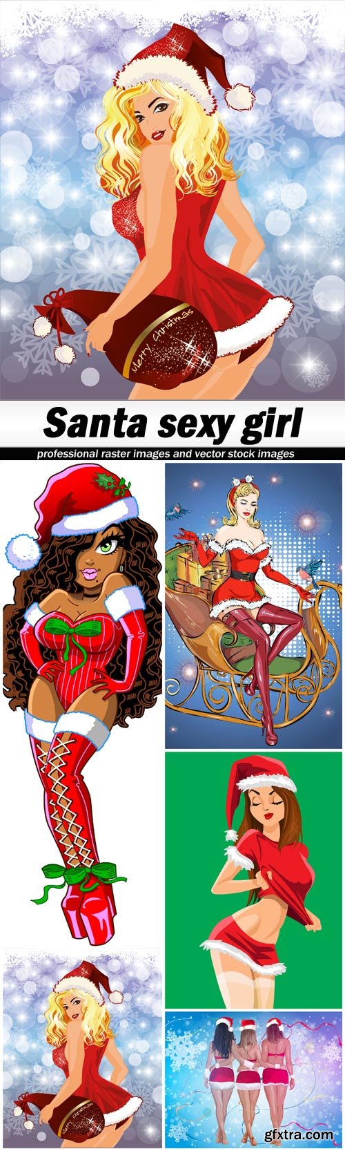 Santa sexy girl - 5 EPS