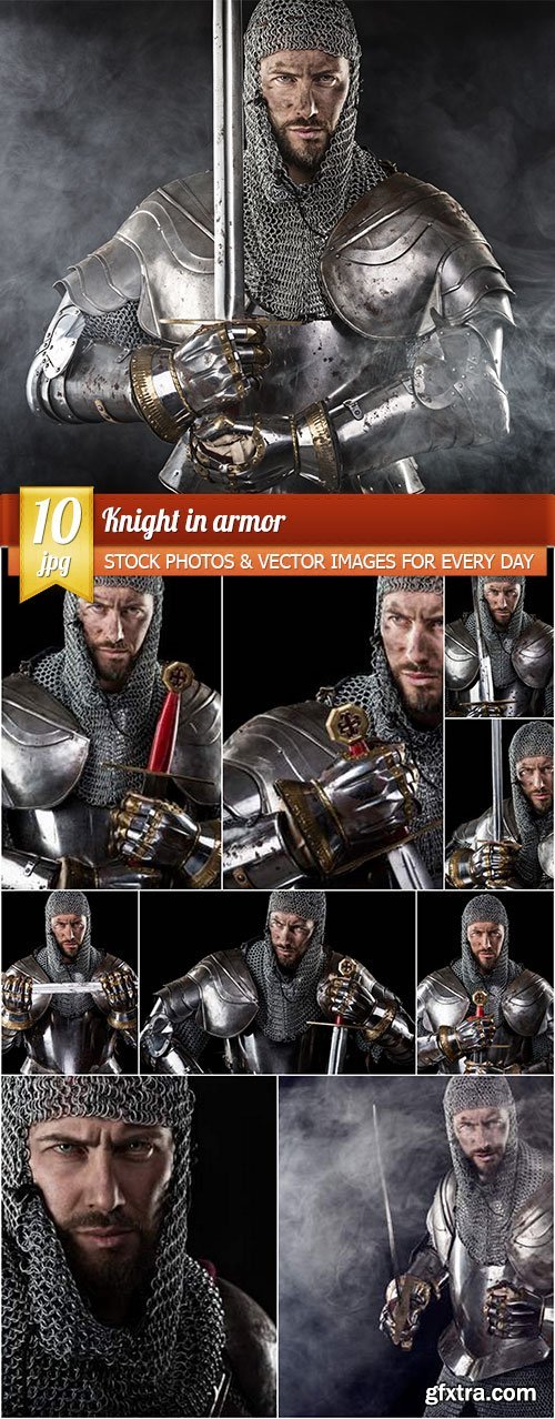 Knight in armor, 10 x UHQ JPEG