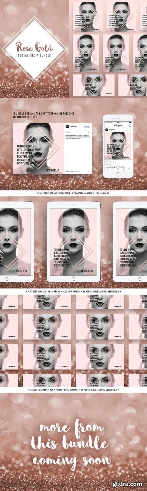 CM - ROSE GOLD | Social Media Pack 1039765