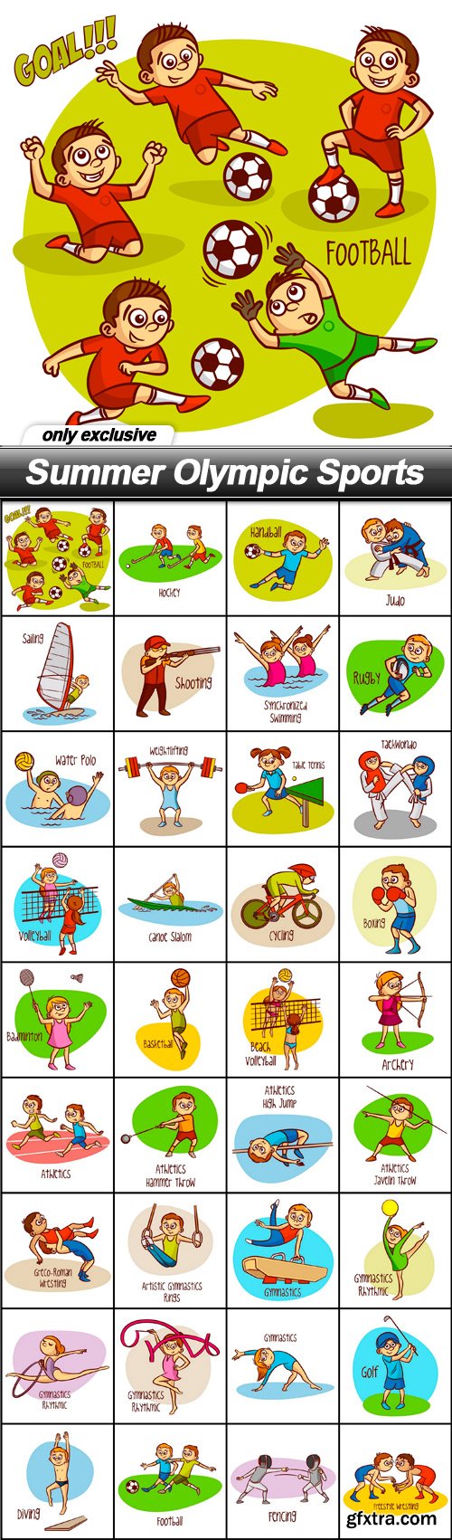 Summer Olympic Sports - 36 EPS