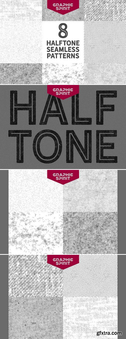 CM - Seamless Halftone Dot Patterns 743918