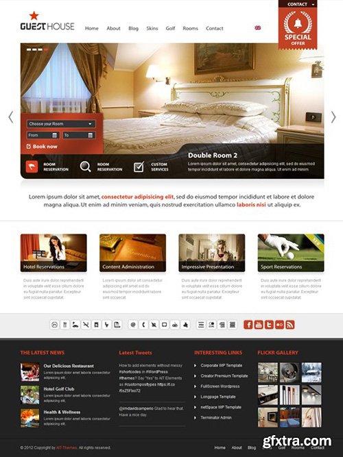 Ait-Themes - GuestHouse v2.55 - Hotel & Sport Center WordPress Theme