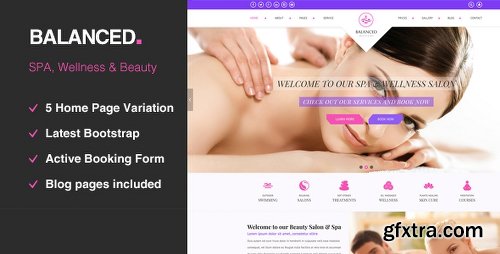 ThemeForest BALANCED Spa || HTML template For SPA, Wellness & Beauty 12822484