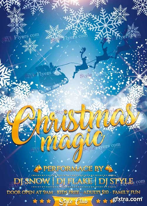 Christmas magic V7 PSD Flyer Template