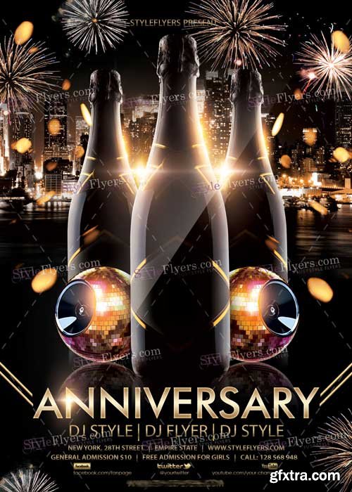 Anniversary V9 PSD Flyer Template