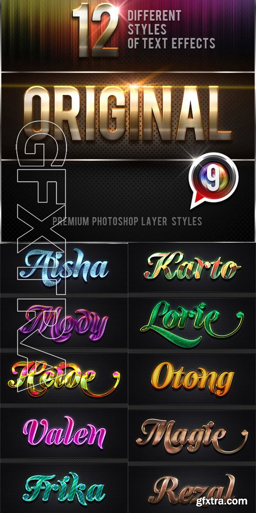 GraphicRiver - 12 Original Photoshop Text Effects Vol10 19078321