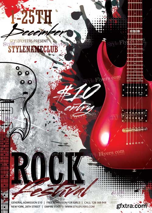 Rock V7 PSD Flyer Template