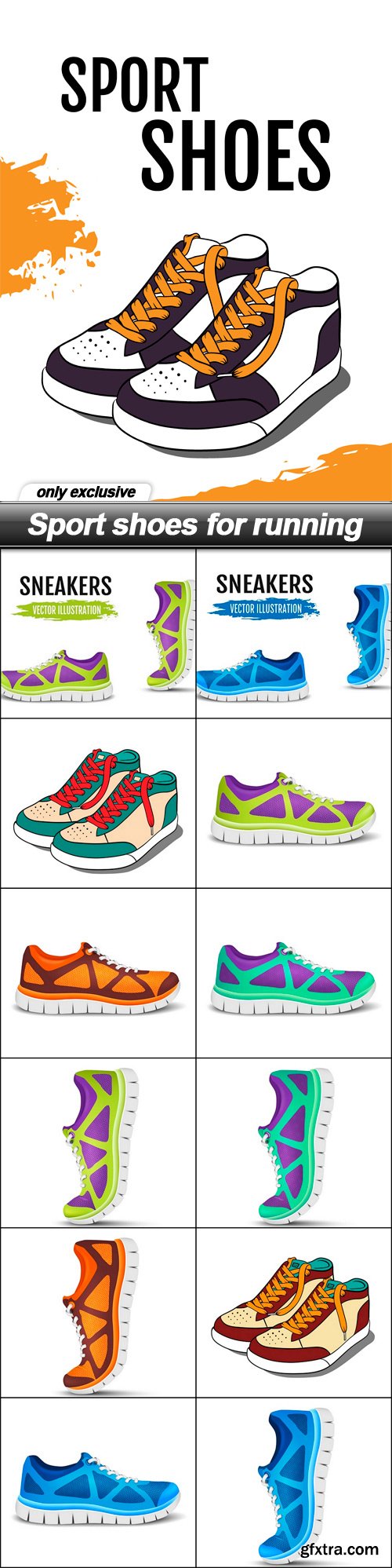 Sport shoes for running - 13 EPS