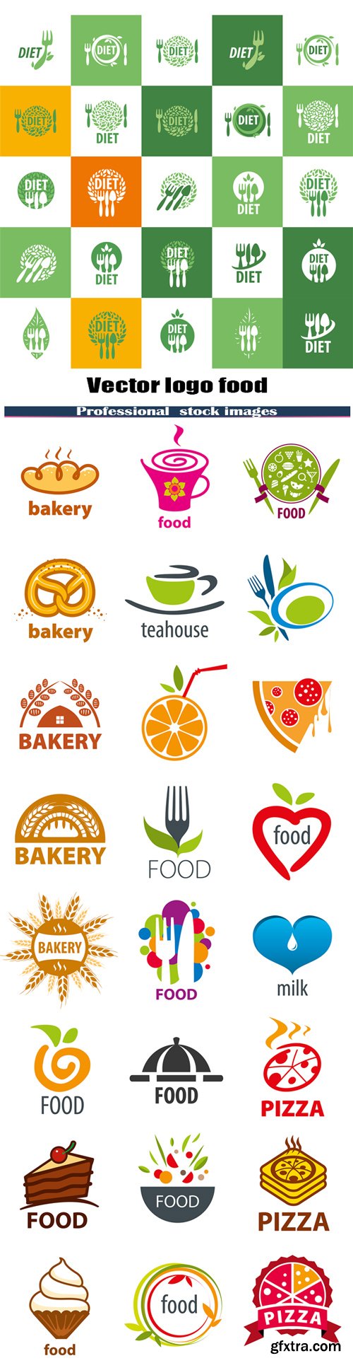 Vector logo food