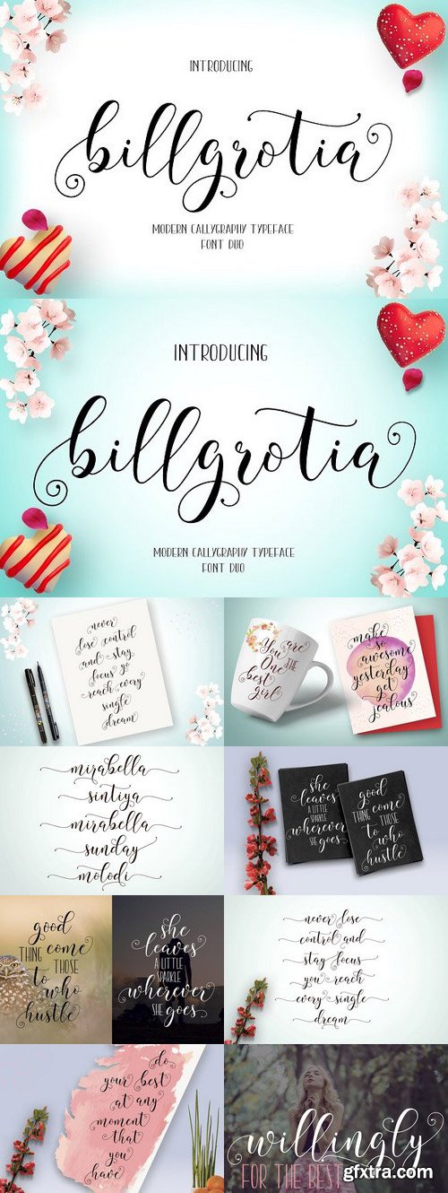 CM - Billgrotia Script & Billgrotia Sans 1092763