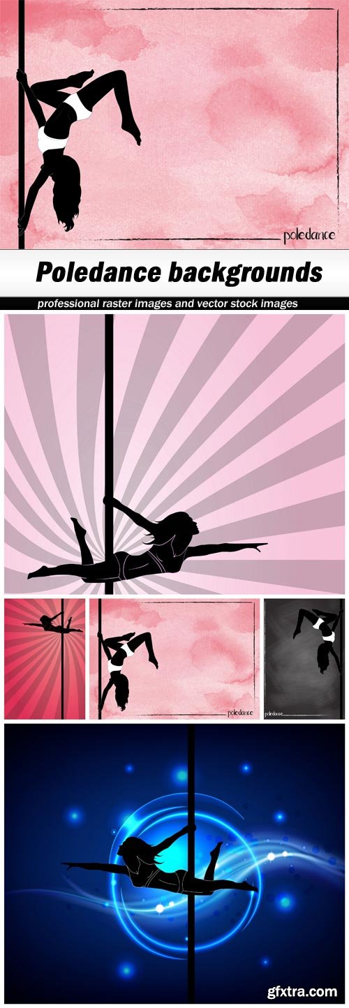 Poledance backgrounds - 5 UHQ JPEG