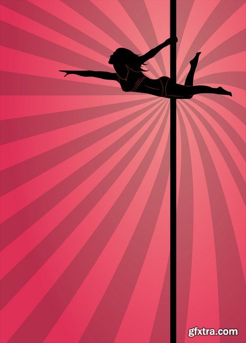 Poledance backgrounds - 5 UHQ JPEG