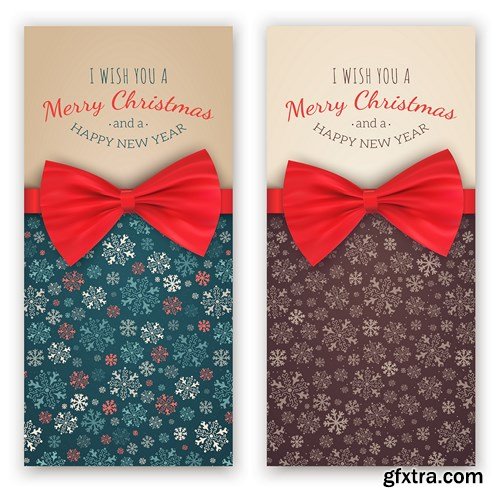 Holiday Christmas Banners - 25 Vector