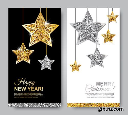 Holiday Christmas Banners - 25 Vector