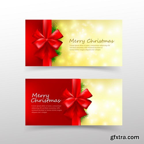 Christmas Card Template Invitation - 16 Vector