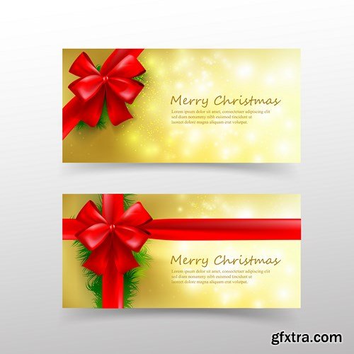 Christmas Card Template Invitation - 16 Vector