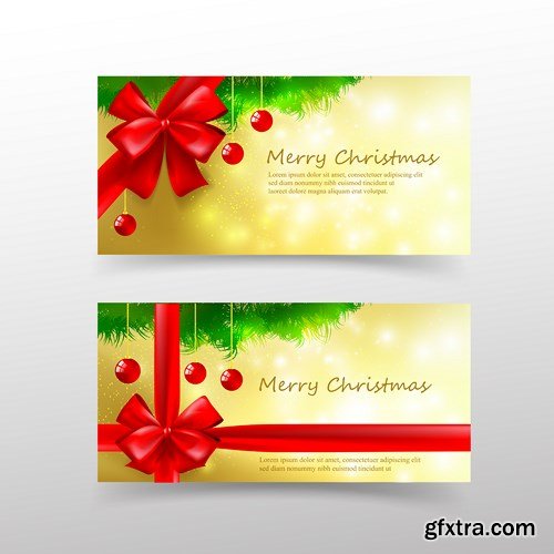 Christmas Card Template Invitation - 16 Vector