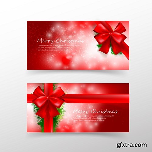 Christmas Card Template Invitation - 16 Vector