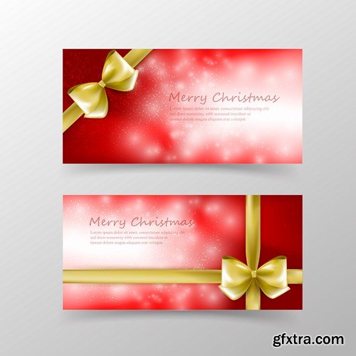 Christmas Card Template Invitation - 16 Vector