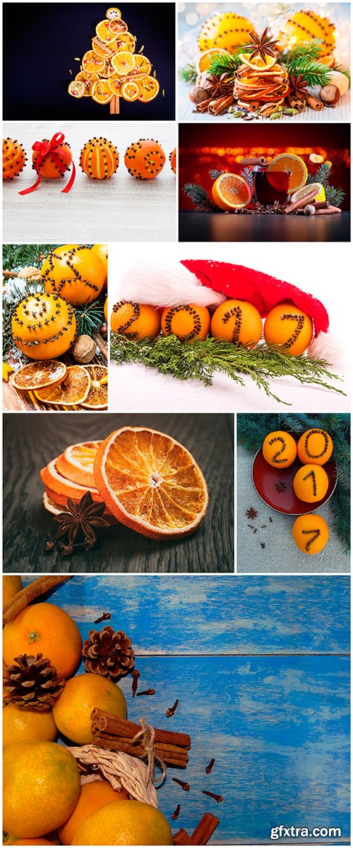 Oranges with spices - 9UHQ JPEG
