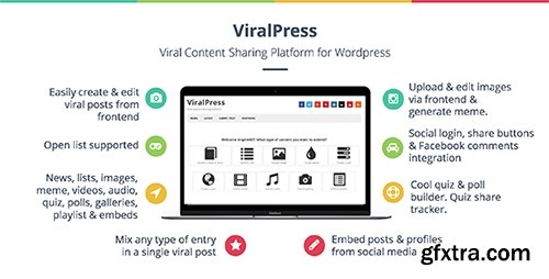 CodeCanyon - ViralPress v3.4.8 - Viral news, lists, quiz, videos & polls plugin - 14541033