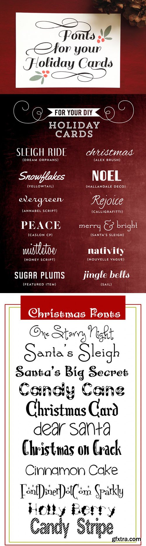 22 Christmas Fonts for Holiday Cards