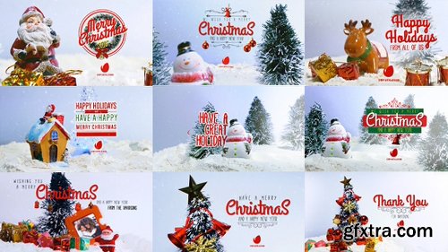 Videohive 10 Miniature Christmas Wishes 19036442