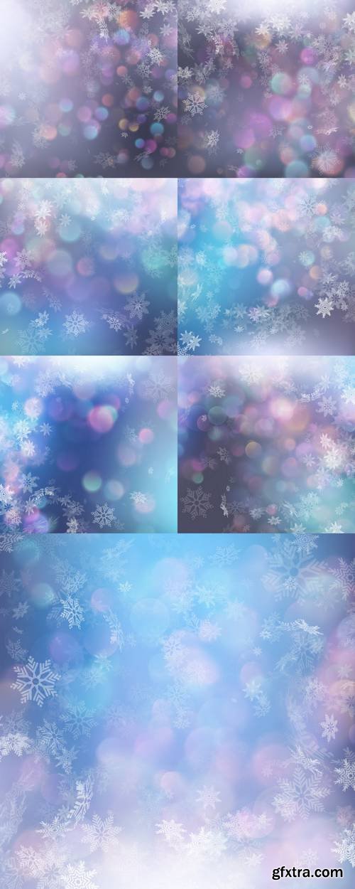 Christmas Background with Snowflakes