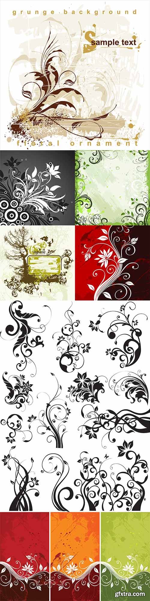 Plant design vector elements - 6