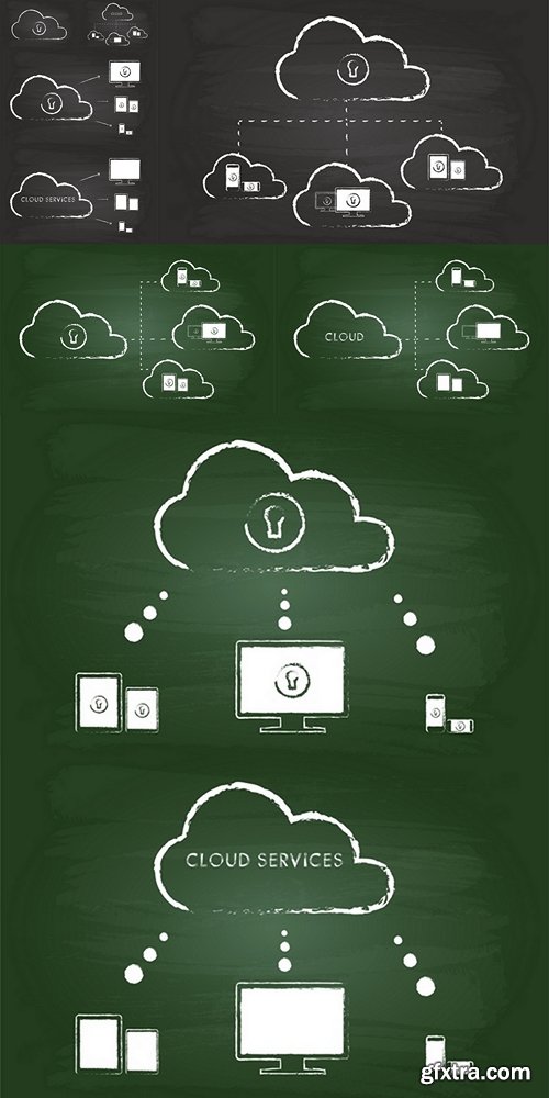 Cloud Computing Graphic On Blackboard