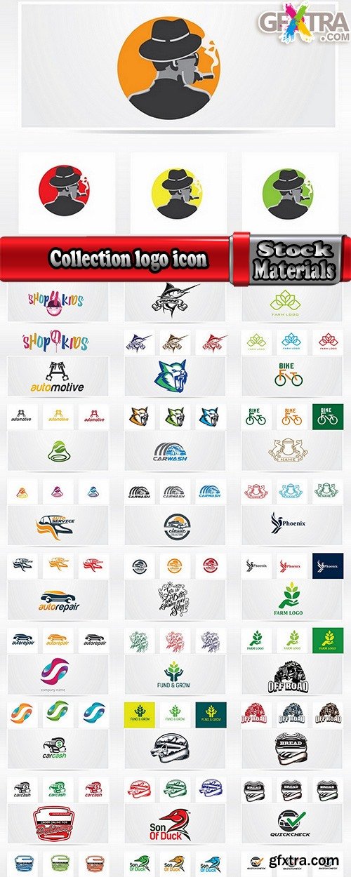 Collection logo icon web design element site 29-25 EPS