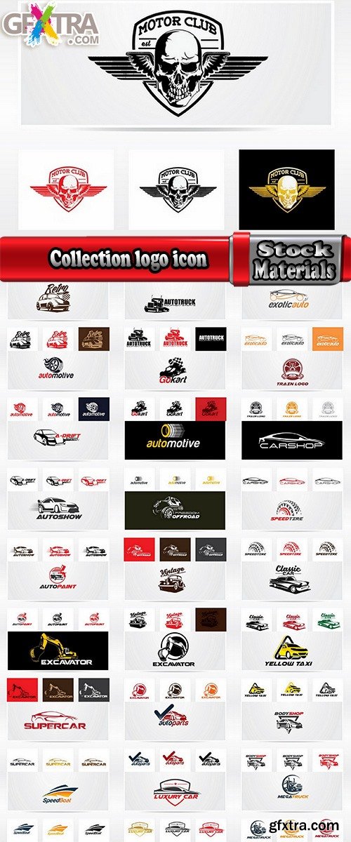 Collection logo icon web design element site 30-25 EPS