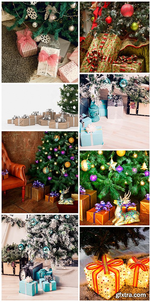 Presents under fir-tree - 8UHQ JPEG