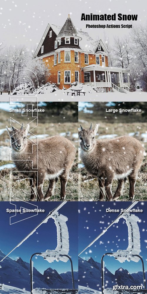 GraphicRiver - Animated Snow Photoshop Add-on 19047945